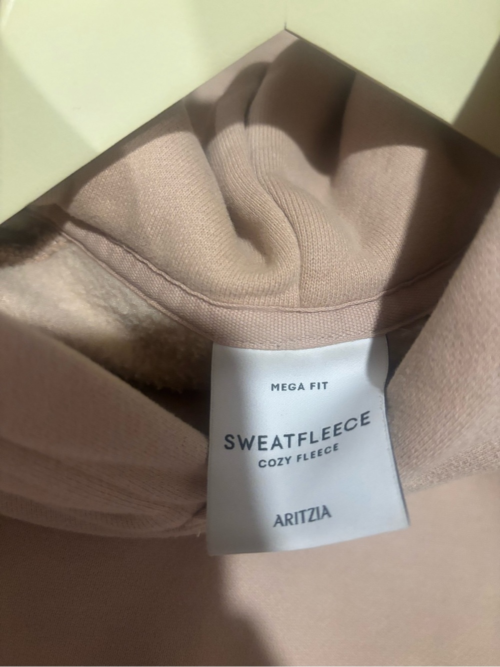 Aritzia womens Neutral Cream Hoodie & Shorts Set - Picture 5 of 5
